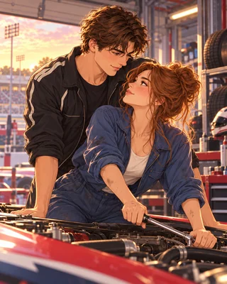 Illustration d’ambiance inspirée de Campus Drivers tome 3